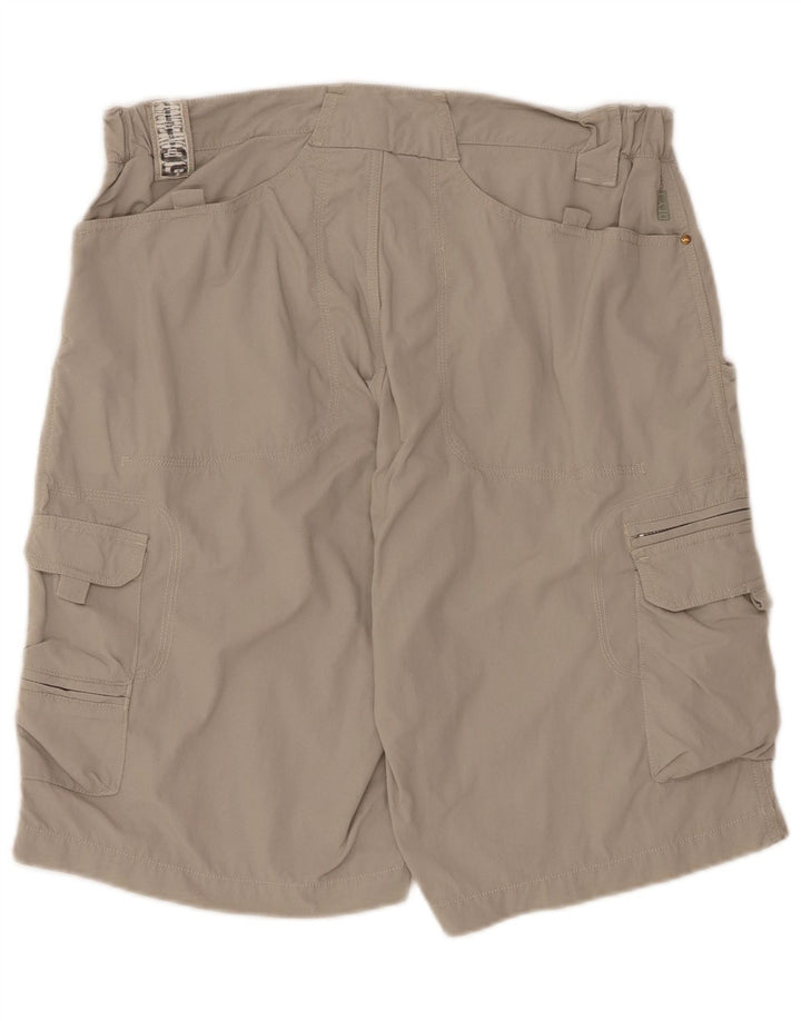 Shorts cargo masculinos SALEWA grandes W34 cinza nylon