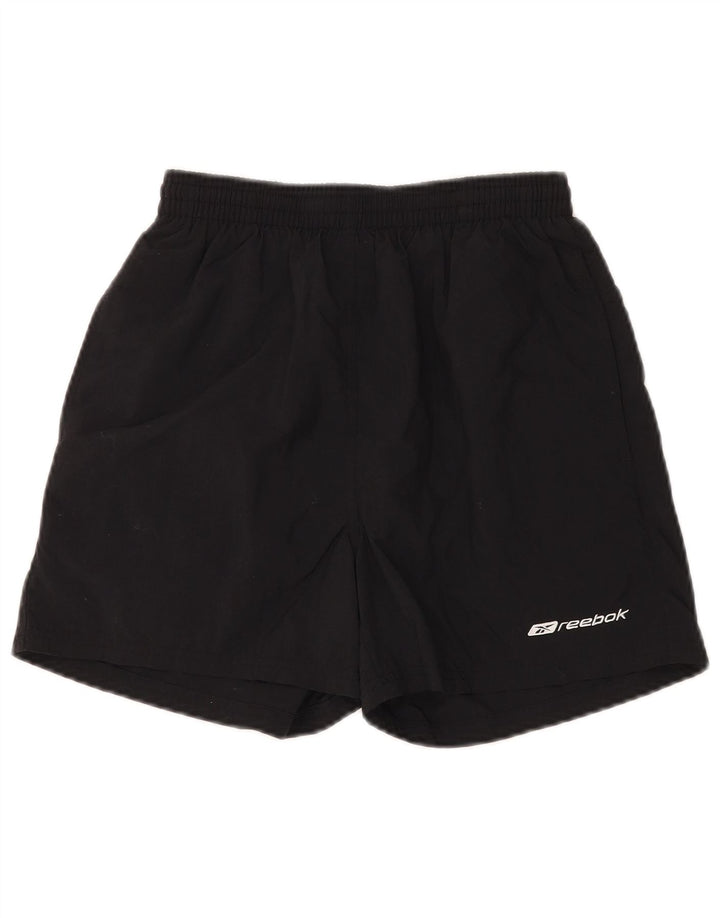 Shorts esportivos gráficos masculinos REEBOK XS preto nylon