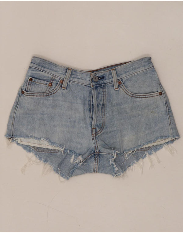 Shorts jeans feminino LEVI'S W25 XS azul algodão