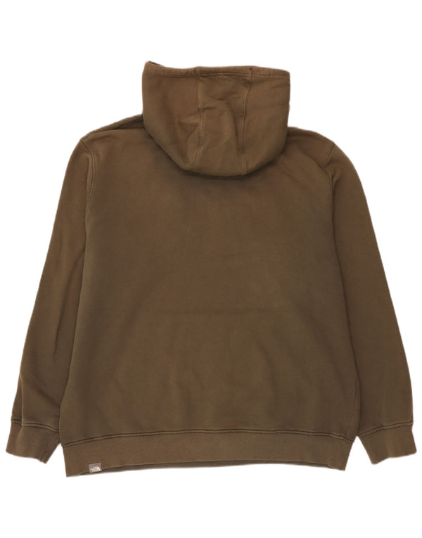 Suéter com capuz gráfico masculino The North Face 2XL algodão cáqui