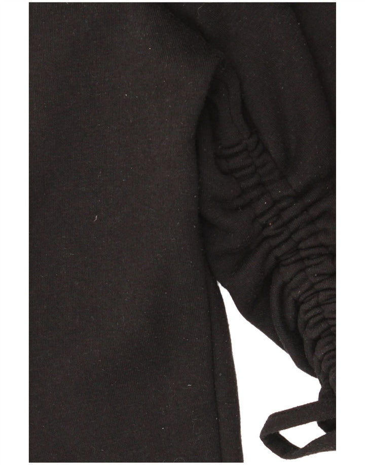 Zara moletom feminino jumper UK 10 pequeno poliéster preto