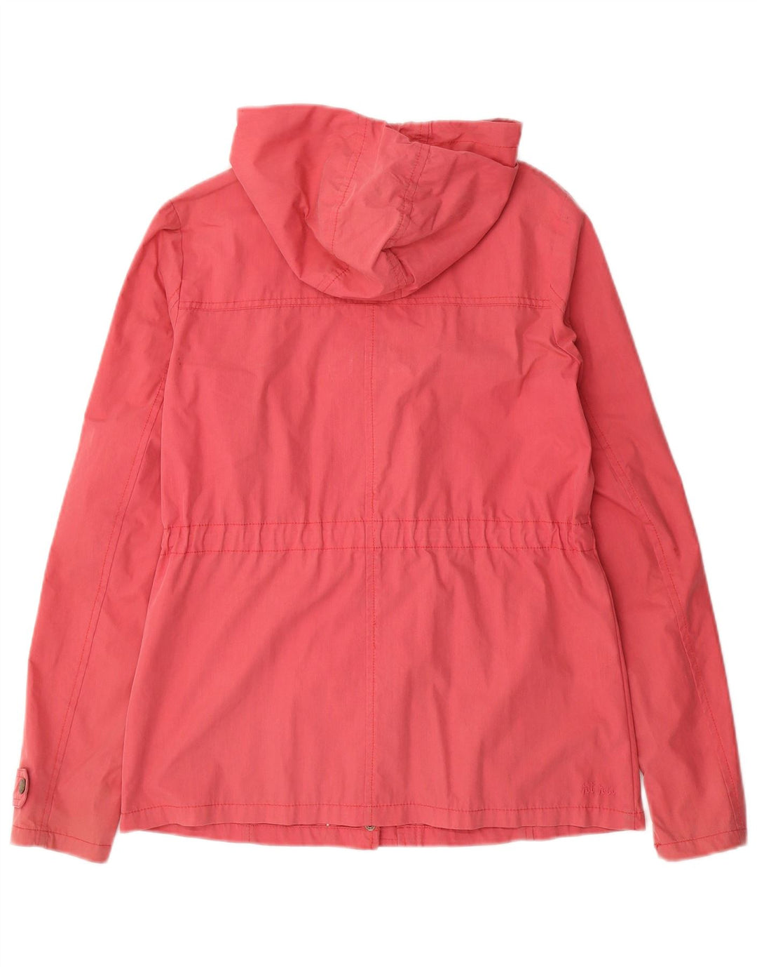Jaqueta de Duffle com capuz para mulheres Fat Face UK 10 algodão rosa pequeno