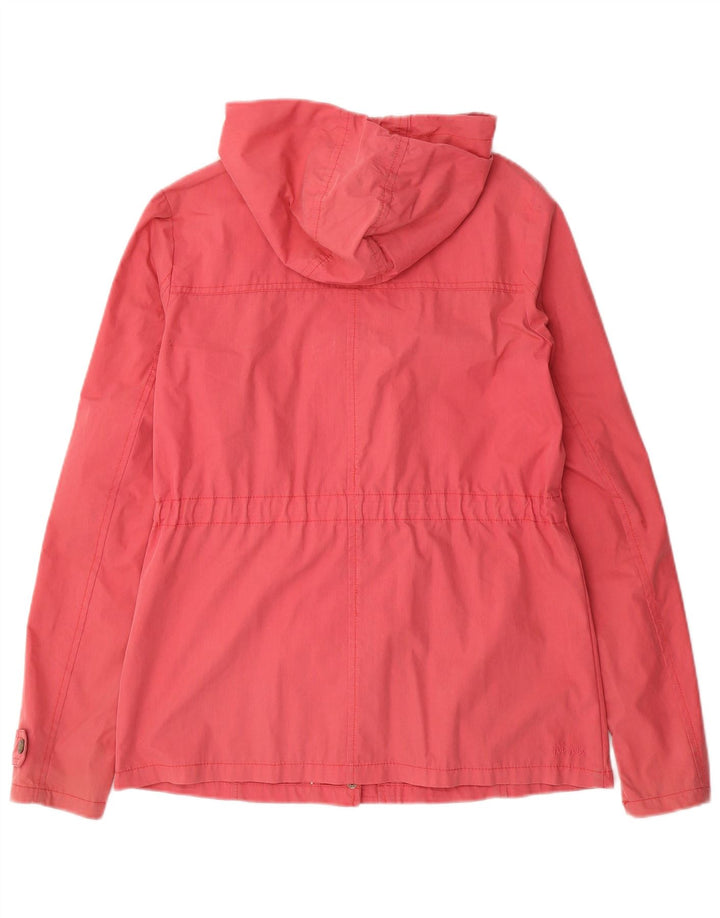Jaqueta de Duffle com capuz para mulheres Fat Face UK 10 algodão rosa pequeno