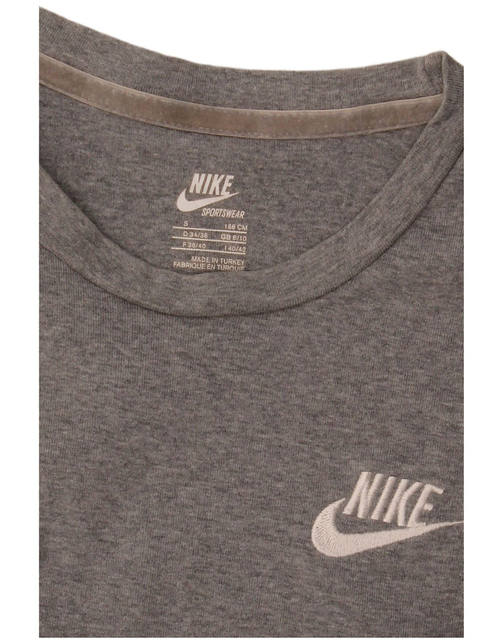 Camiseta Nike Feminina Top UK 8/10 Pequena Cinza