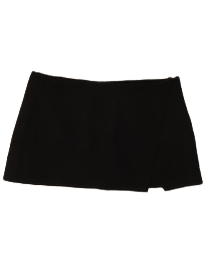 Zara Womens Skort UK 18 XL Preto Poliéster