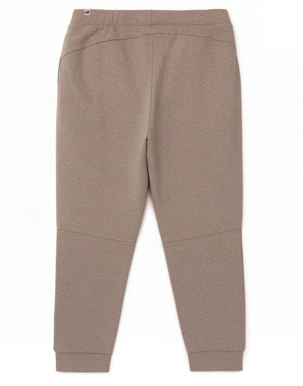 Calça esportiva feminina Puma Crop Joggers UK 16 grande bloco cinza