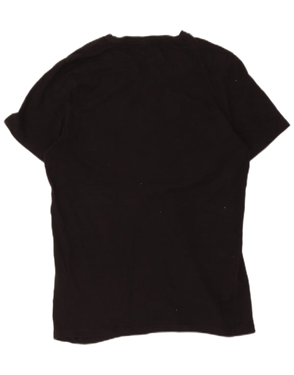 Camiseta masculina Jack & Jones New York Graphic Top médio algodão preto