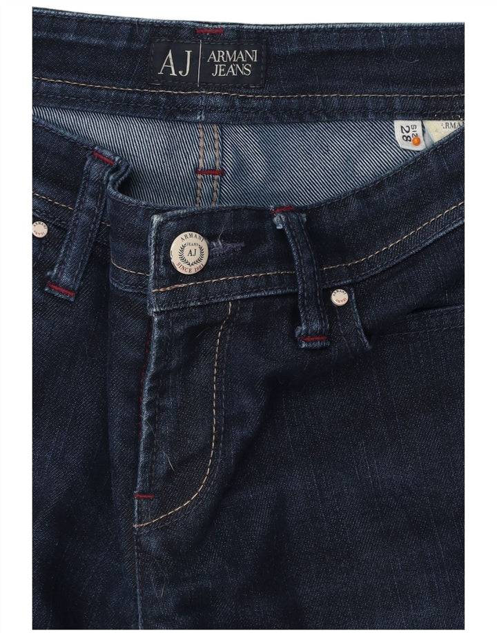ARMANI Jeans retos femininos W28 L32 azul marinho