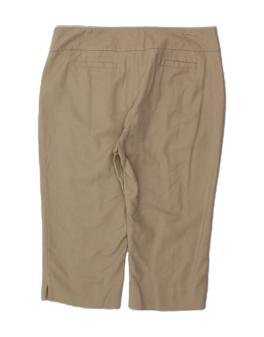 LAURA ASHLEY Womens Capri Trousers US 10 Large W32 L18 Beige Cotton Vintage Laura Ashley and Second-Hand Laura Ashley from Messina Hembry 