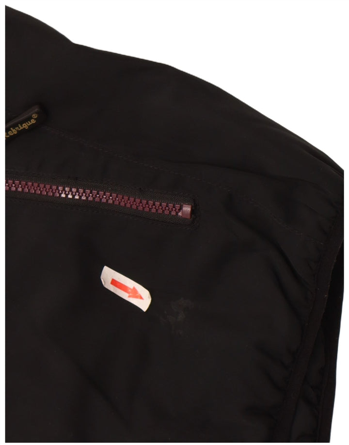 Jaqueta acolchoada com capuz masculina Refrigue UK 36 poliéster preto pequeno