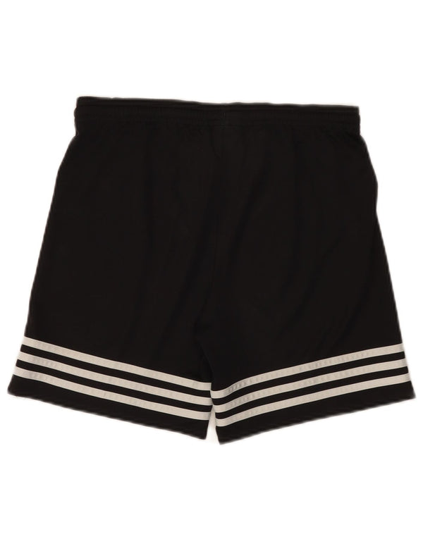 Shorts esportivos Adidas Boys Climalite 12-13 anos grandes pretos poliéster