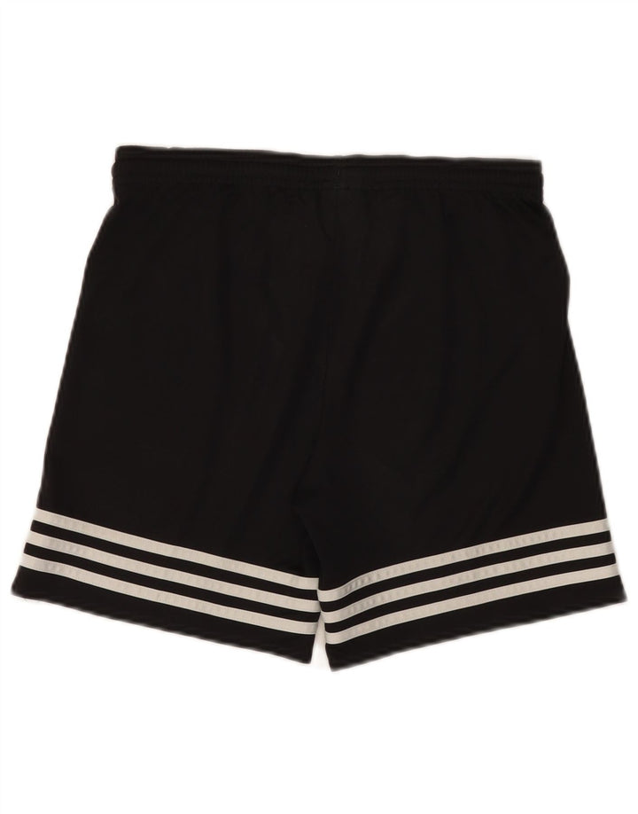 Shorts esportivos Adidas Boys Climalite 12-13 anos grandes pretos poliéster