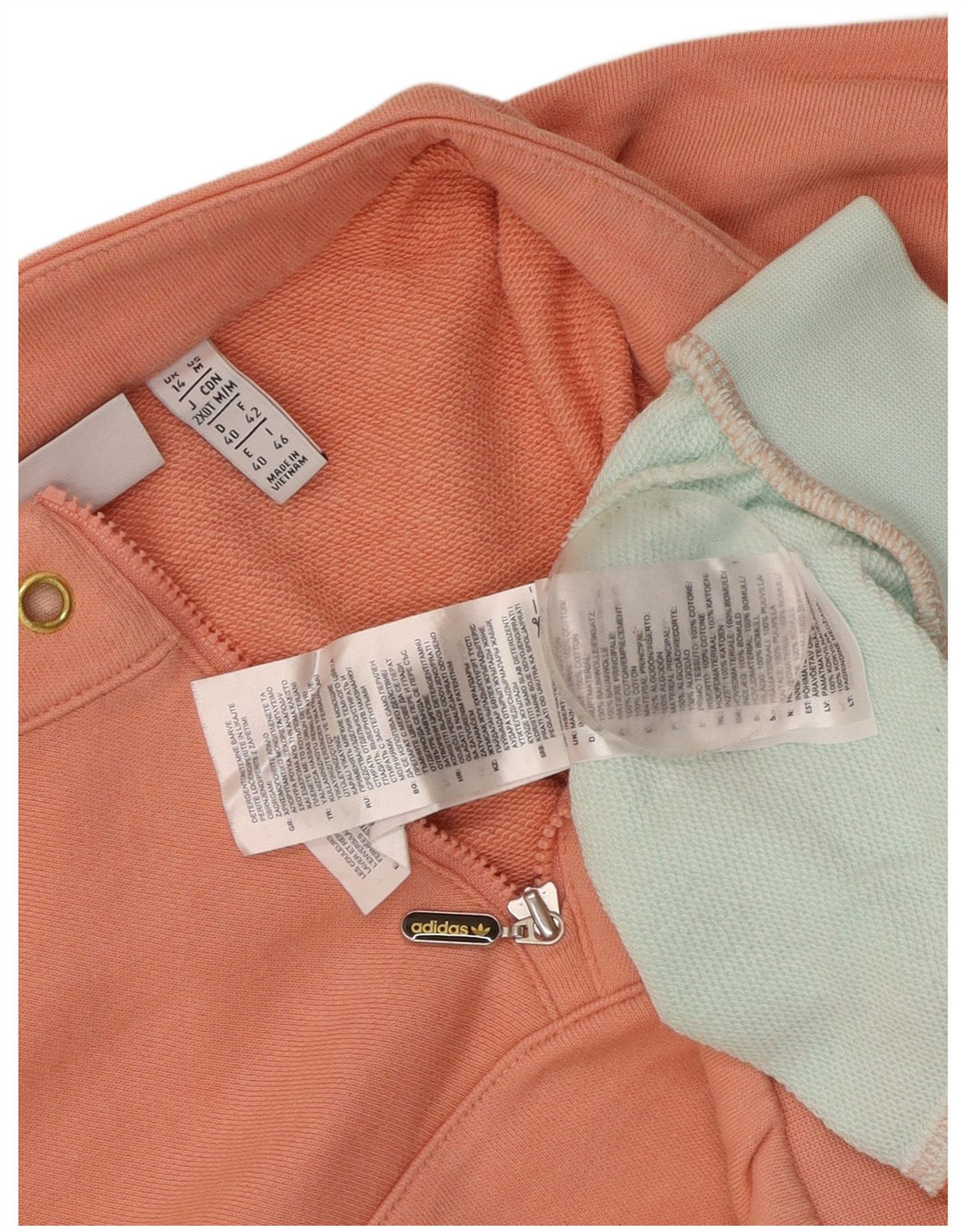 Adidas Womens Oversized Crop Moletom Jumper Reino Unido 14 Médio Rosa