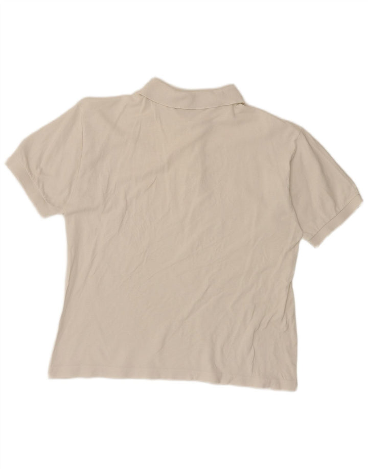 Camisa polo masculina TRUSSARDI média branca