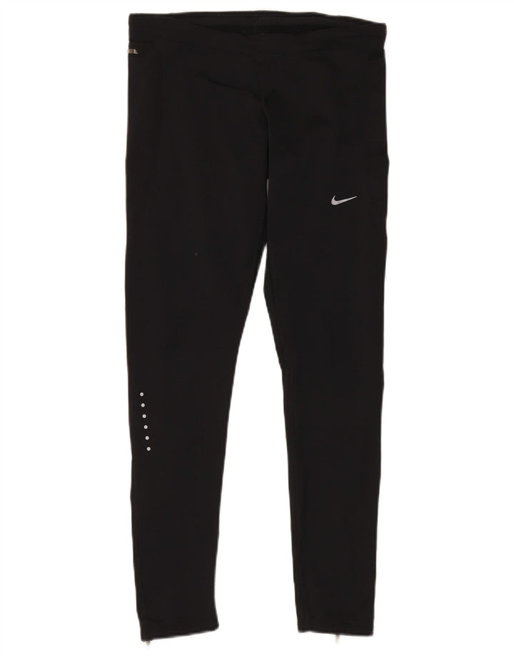 Leggings Nike Feminino UK 14 Médio Preto Poliéster Esportes