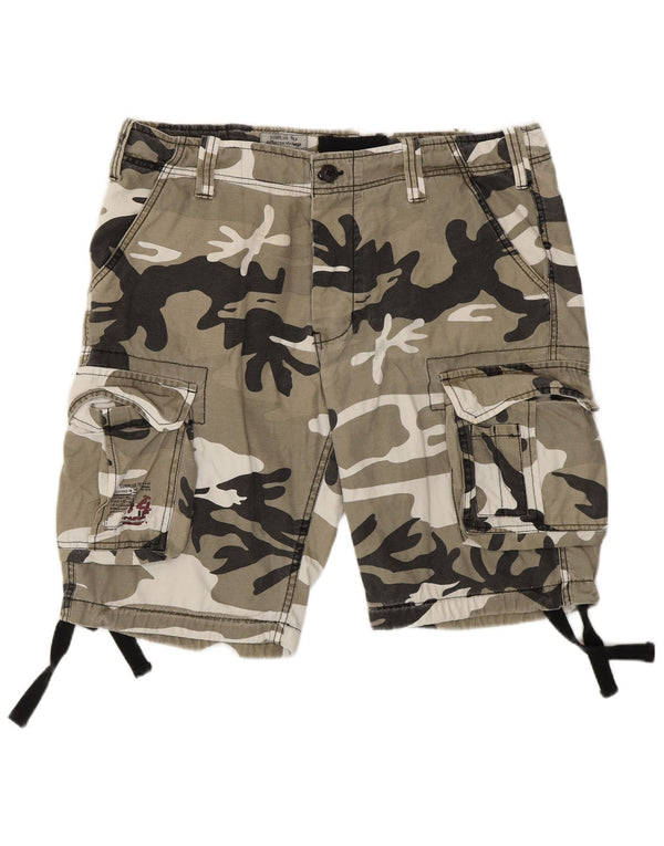 Shorts cargo masculino SURPLUS TEX XL W40 algodão camuflado verde