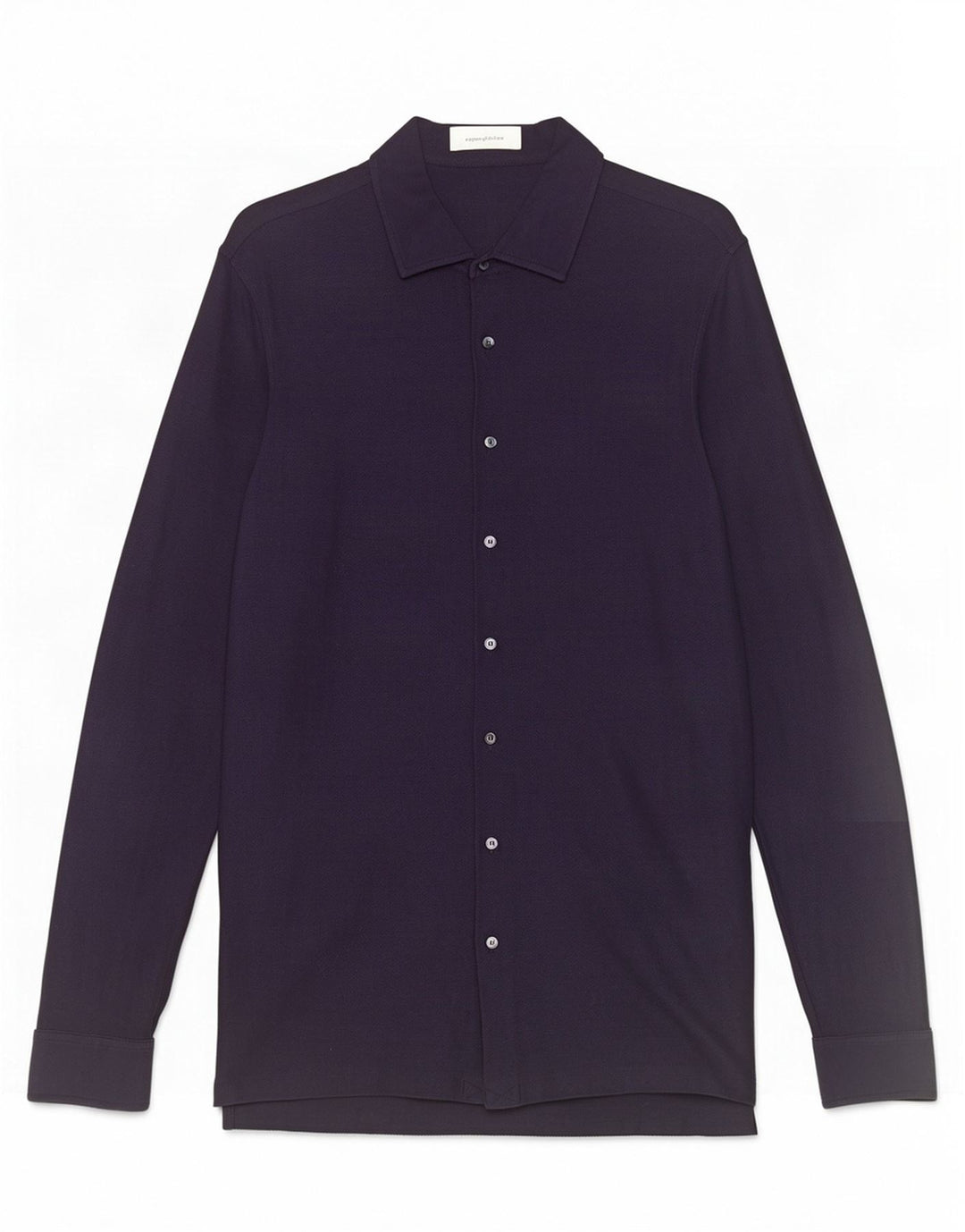 Camisa masculina Ermenegildo Zegna IT 50 algodão azul marinho médio