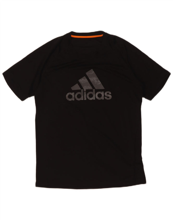 Adidas Mens Graphic T-Shirt Top Médio Poliéster Preto