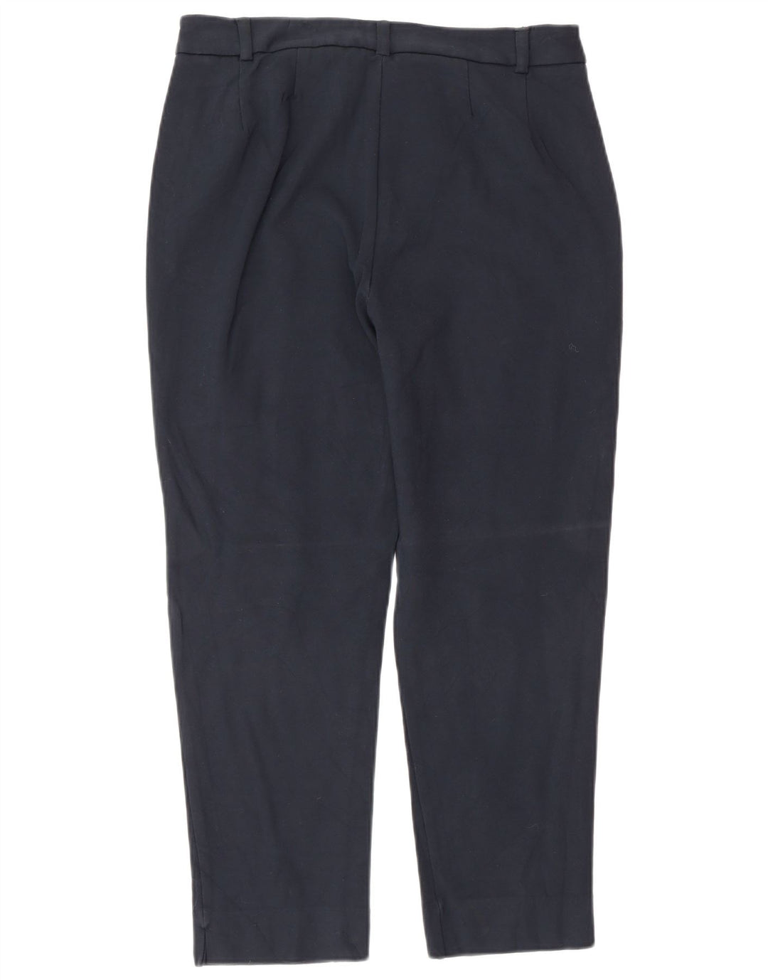 Calças cortadas femininas Marks & Spencer UK 12 médio W30 L25 azul marinho