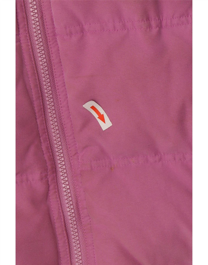 Jaqueta acolchoada superdimensionada feminina Musto UK 10 poliéster rosa pequeno