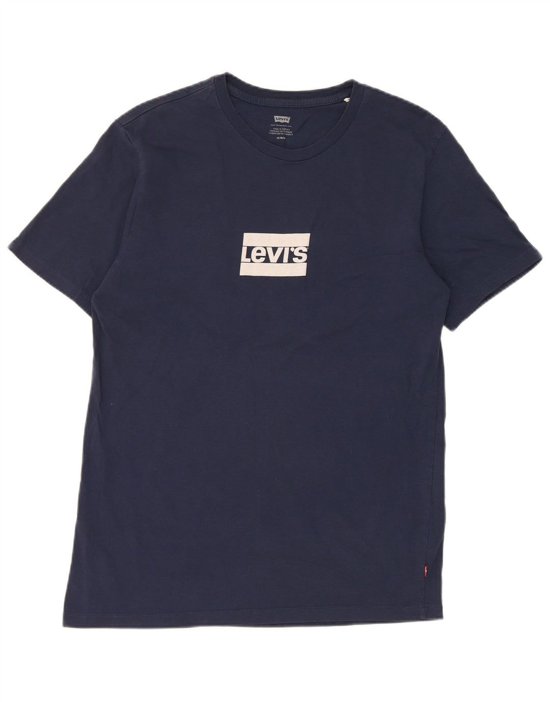 Camiseta gráfica masculina Levi's Top médio algodão azul marinho