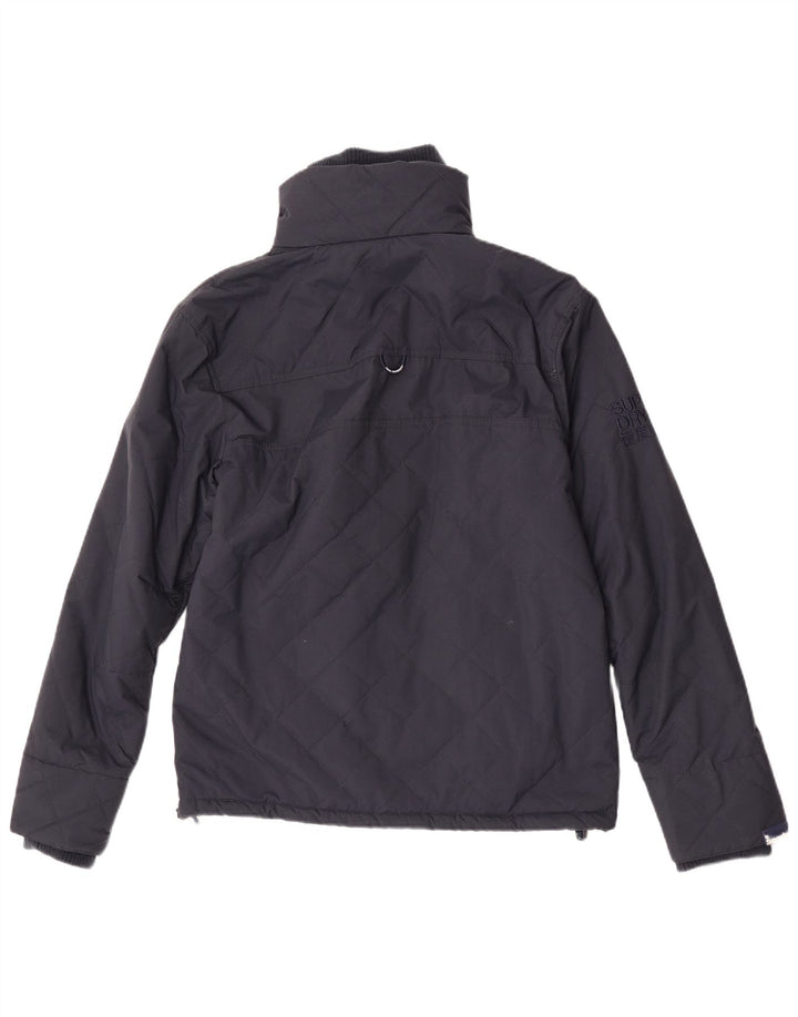 Jaqueta corta-vento masculina Superdry acolchoada Reino Unido 38 médio azul marinho nylon