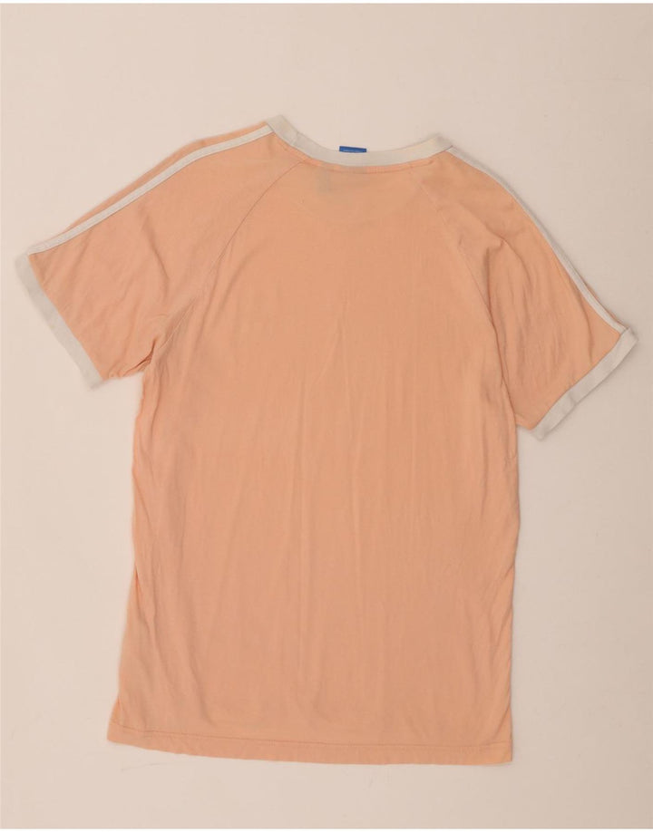 Adidas Mens Camiseta Top Grande Algodão Rosa