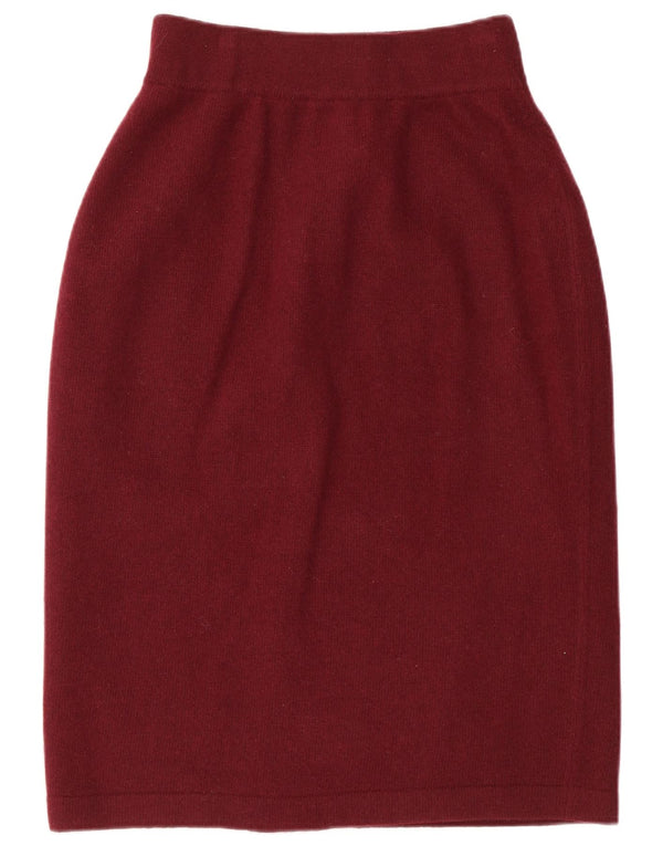 LUISA SPAGNOLI Womens Knit Pencil Skirt W36 XL Maroon