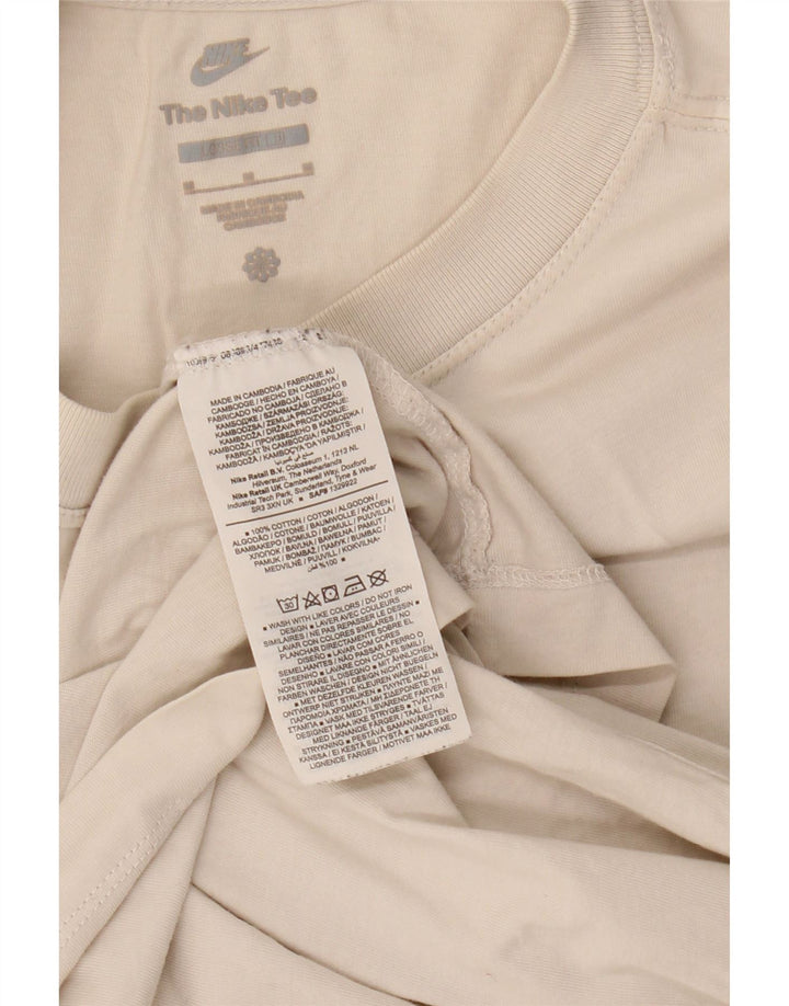 Camiseta Nike Masculina Loose Fit Top Médio Off White Algodão