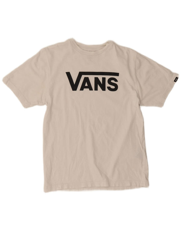 Camiseta Vans Boys Classic Fit Graphic 12-13 Anos Grande Algodão Branco