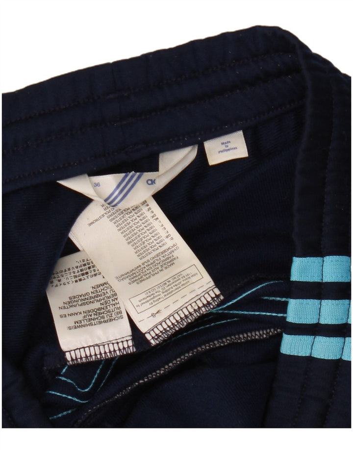Calça de treino feminina Adidas EU 36 pequena azul marinho poliéster