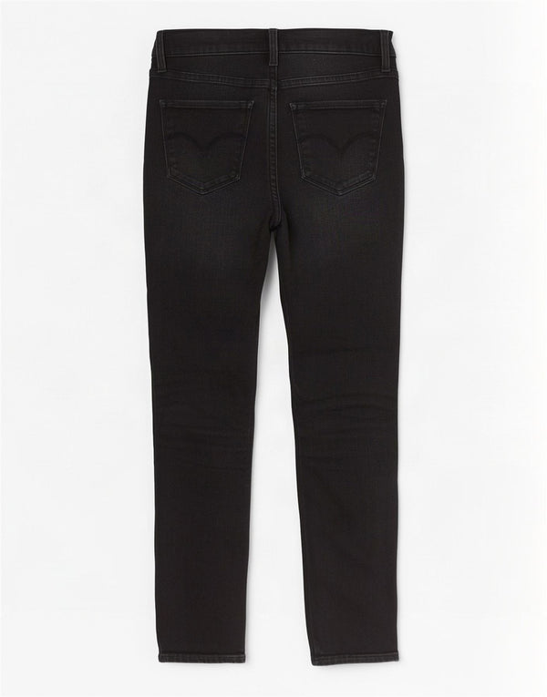 Calça jeans feminina Shaping Skinny Levi's W27 L25 algodão preto