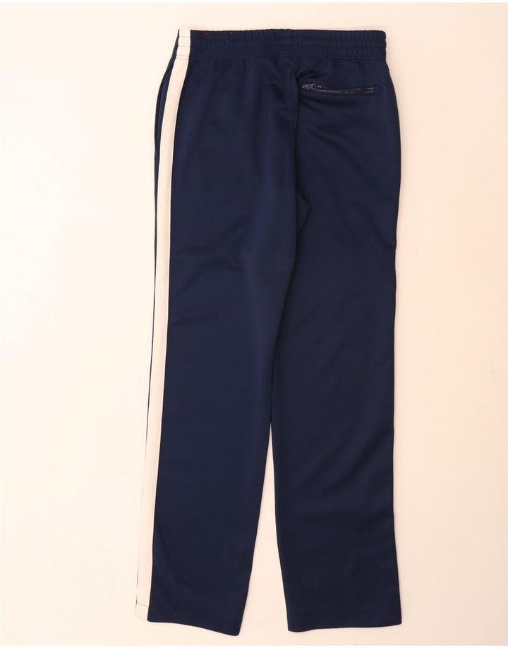 Calça de treino masculina Nike pequena azul marinho colorblock poliéster