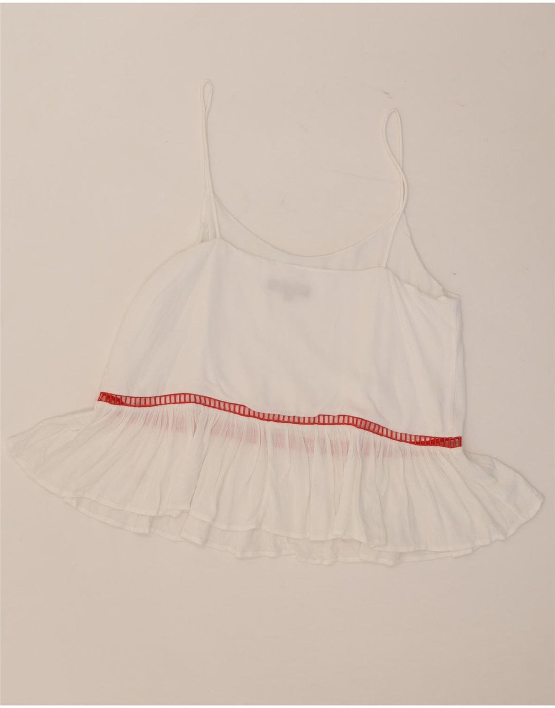 Tommy Hilfiger Cami Top Feminino EUA 8 Médio Listrado Branco