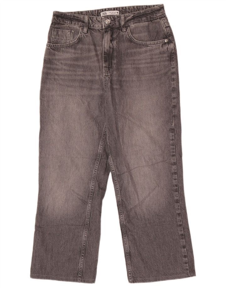 Calça jeans feminina Zara EU 40 médio W30 L25 algodão cinza