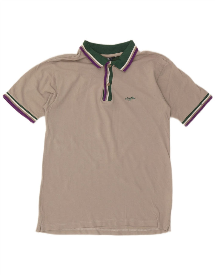 Camisa polo masculina Lotto algodão cinza médio