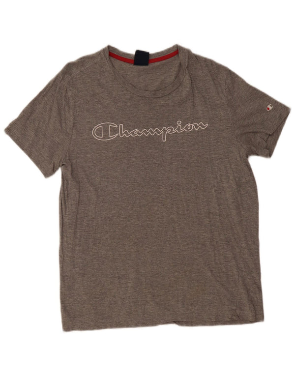 Campeão Camiseta Masculina Graphic Top Cinza Médio