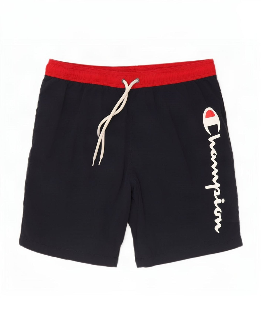Shorts de natação masculino Champion Graphic grande bloco colorido azul marinho