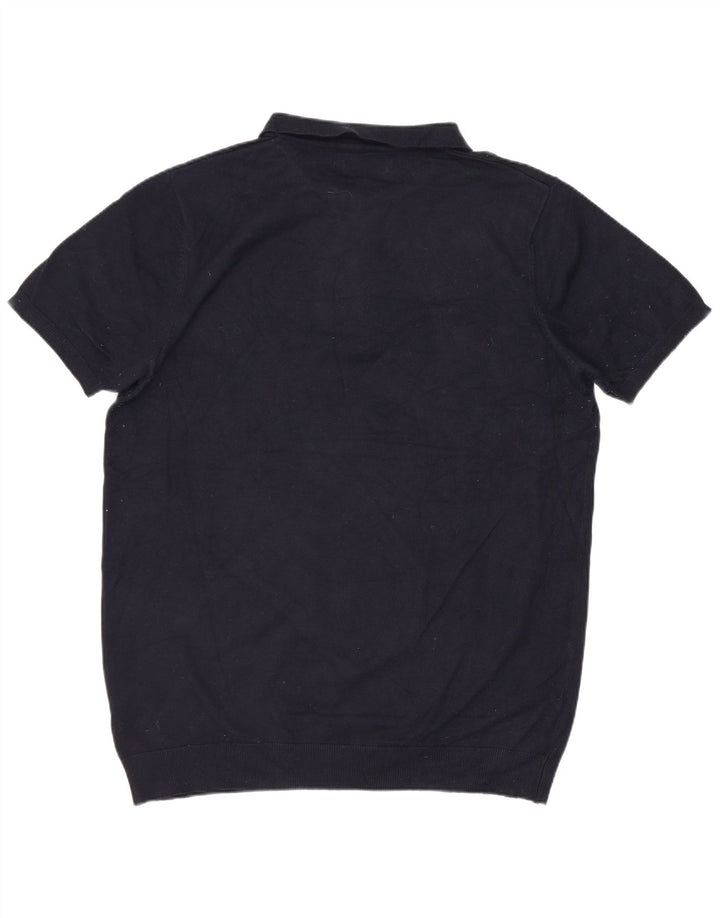 Camisa polo masculina French Connection grande viscose azul marinho