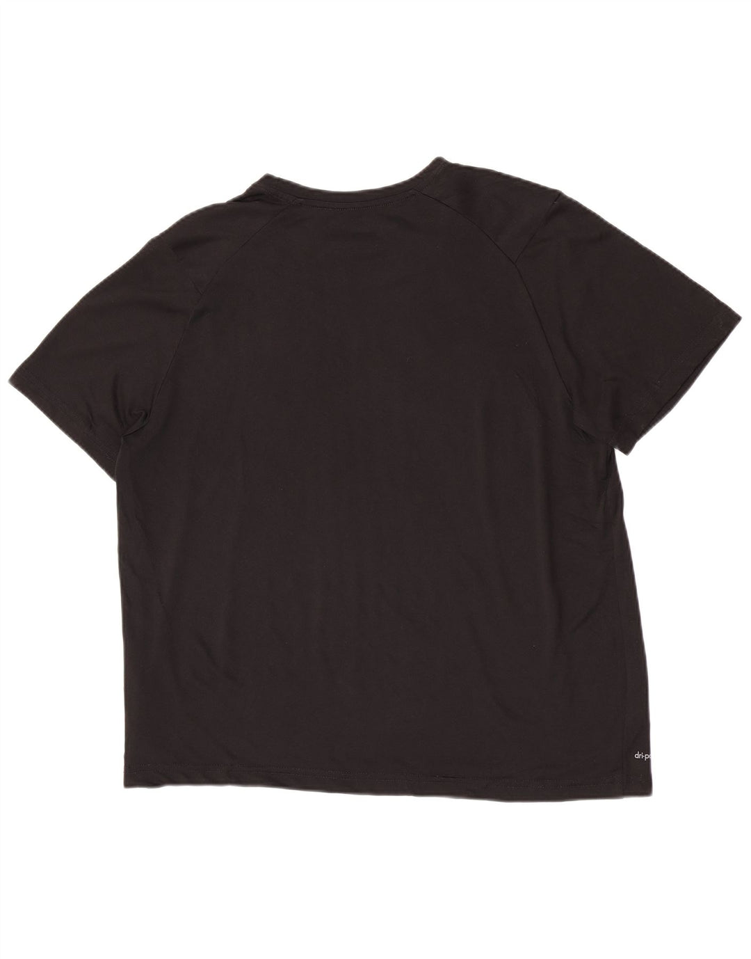 Camiseta masculina Russell Athletic Dri-Power UK 38/40 poliéster preto médio