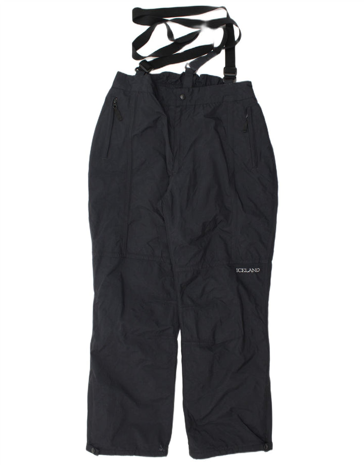 Calças de esqui masculinas da Islândia XL nylon preto