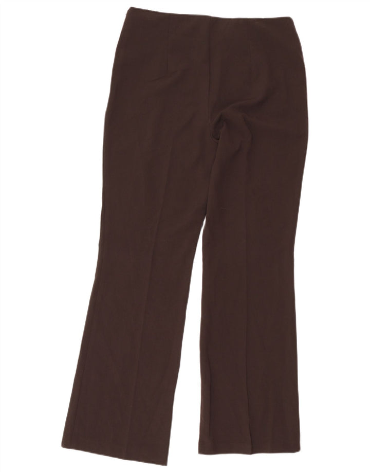 Calça casual feminina Marks & Spencer Bootcut Reino Unido 12 médio W30 L29 cinza