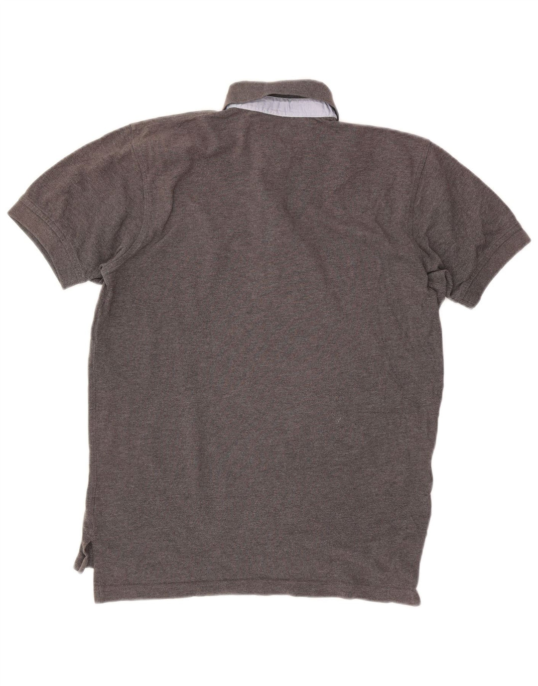 Camisa polo masculina Tommy Hilfiger pequena algodão cinza