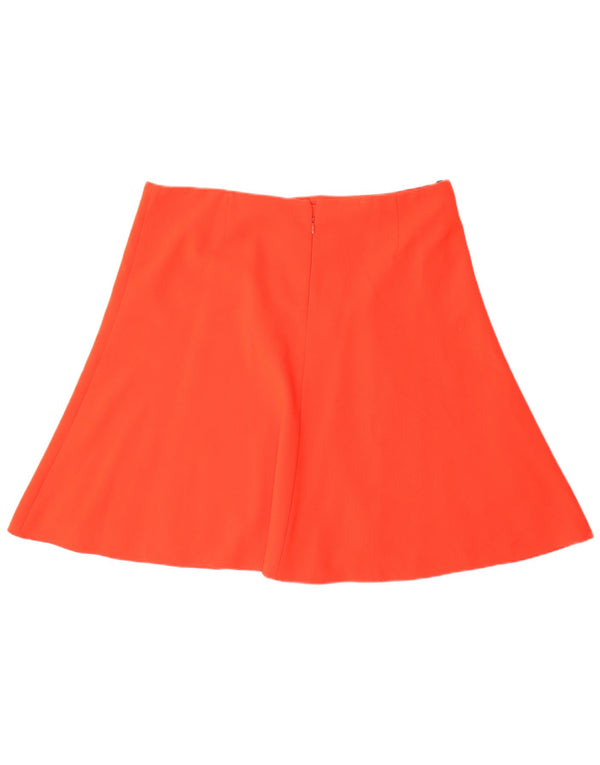 Saia feminina Marks & Spencer UK 18 XL W38 laranja viscose