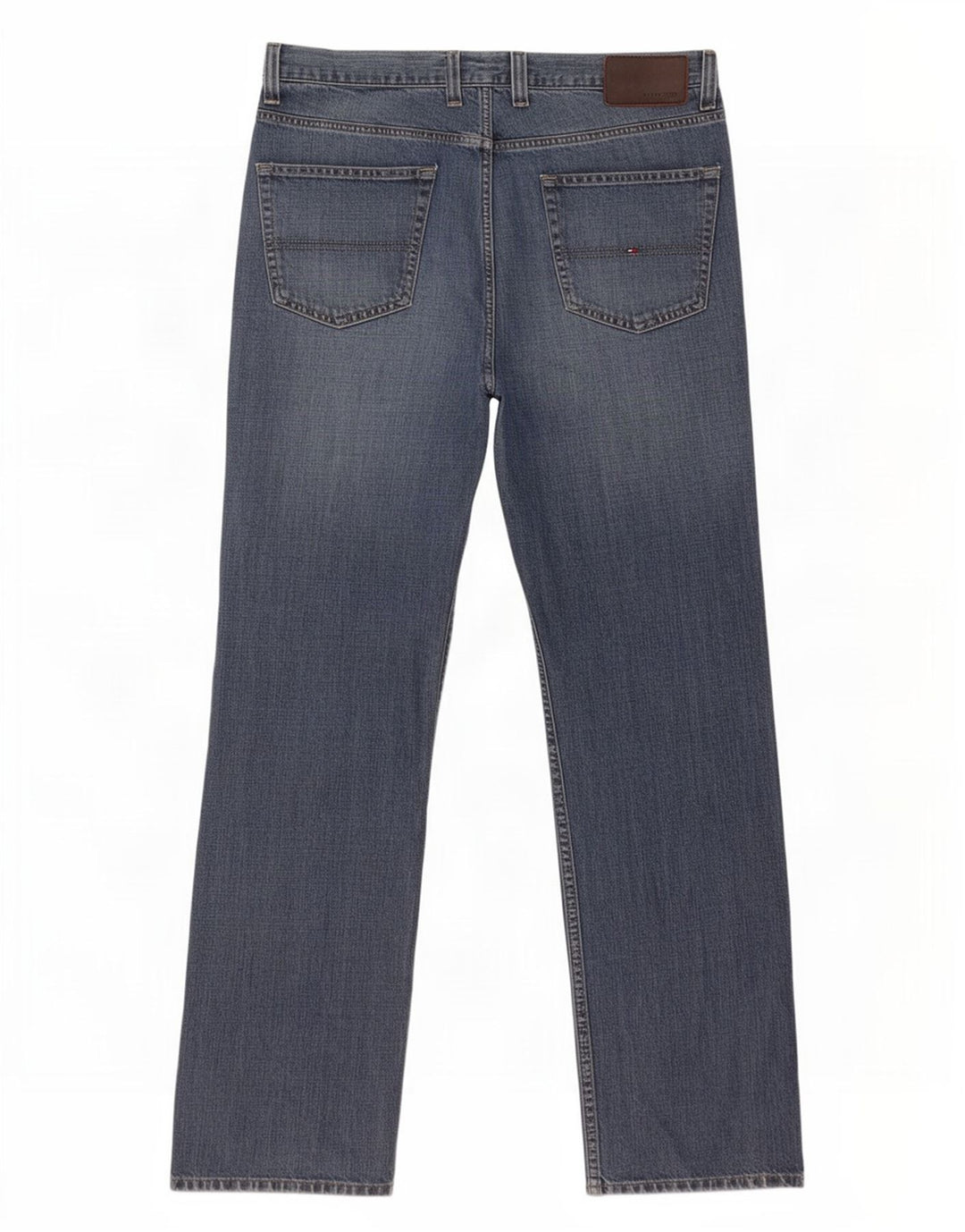 Jeans retos masculinos Tommy Hilfiger W38 L34 algodão azul