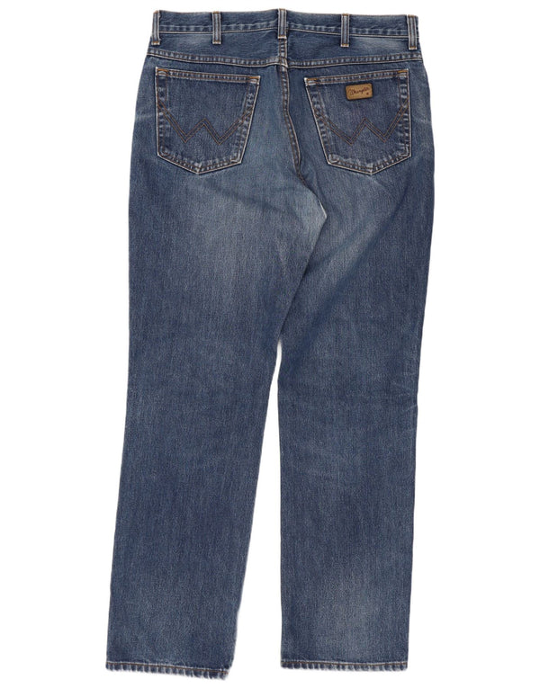 Wrangler Masculino Texas Straight Jeans W36 L32 Azul Algodão