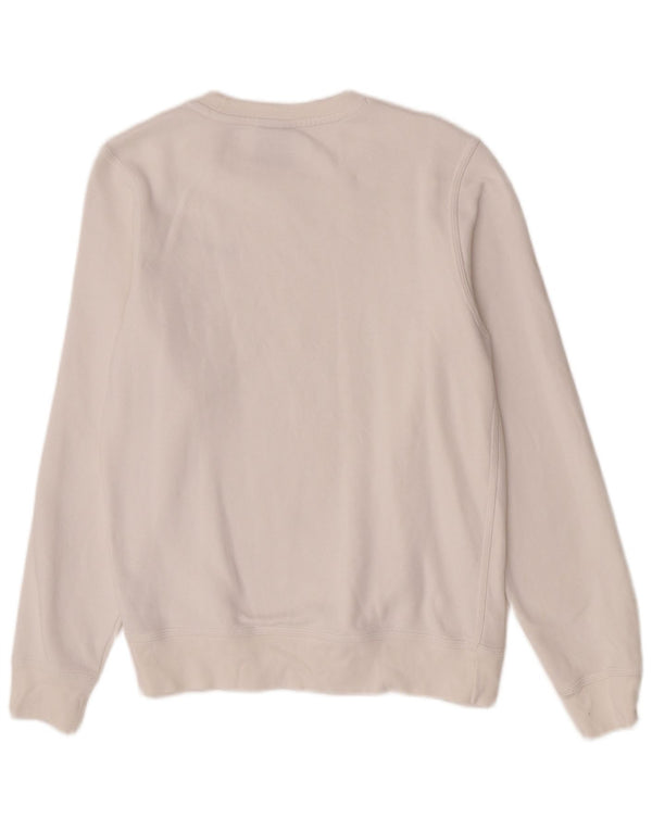 Moletom feminino Nike Jumper UK 10 pequeno algodão branco