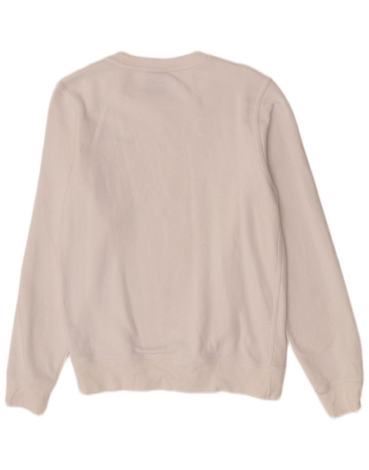 Moletom feminino Nike Jumper UK 10 pequeno algodão branco