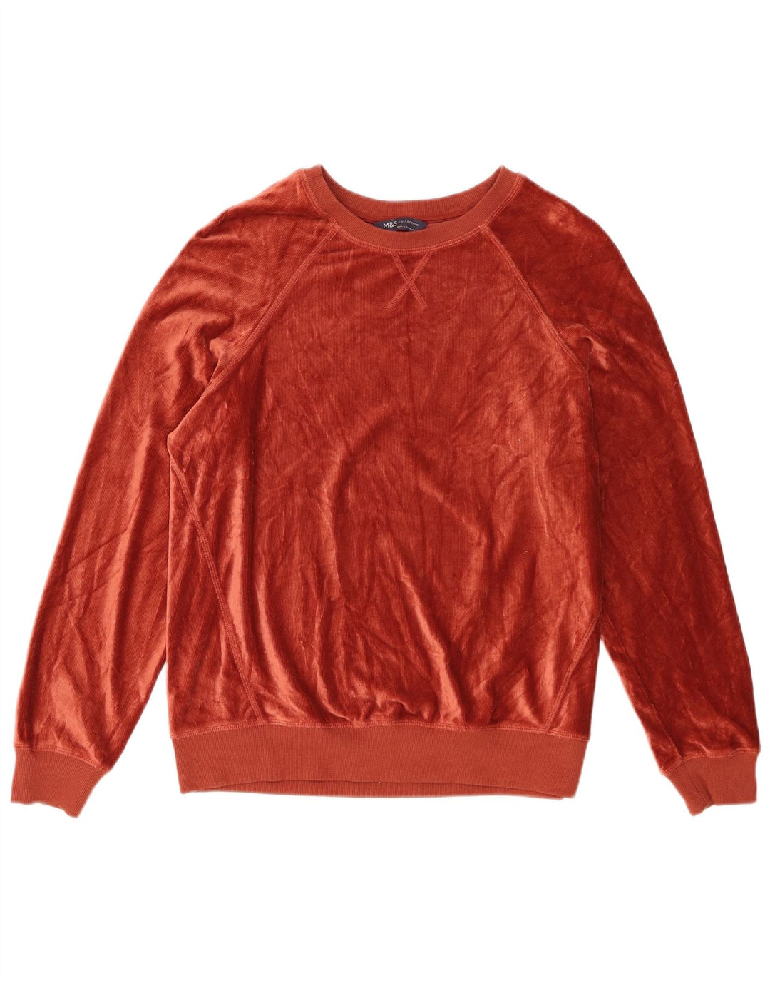 Suéter feminino de veludo cotelê Marks & Spencer Reino Unido 12 médio marrom