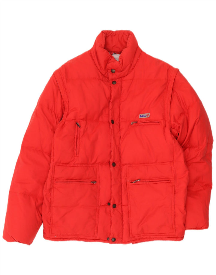 Jaqueta acolchoada masculina Bailo IT 46 pequeno algodão vermelho